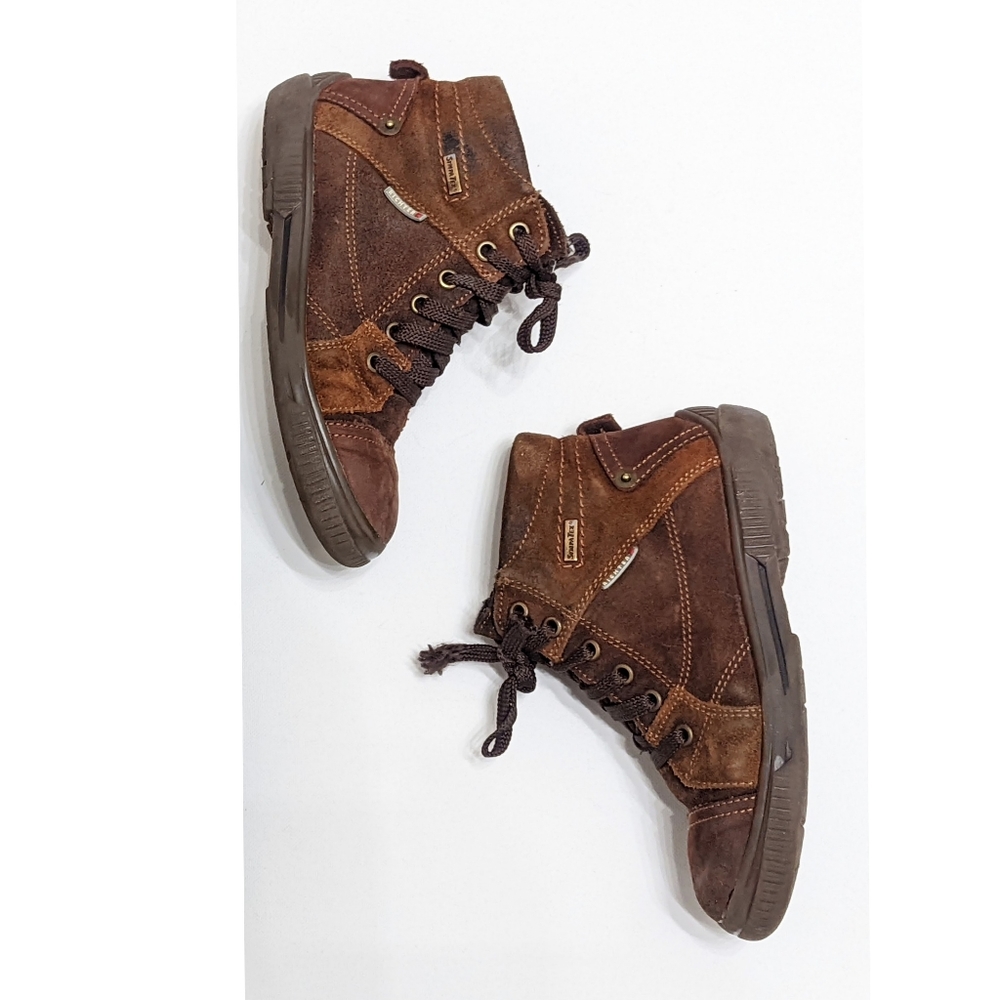 RICHTER Boys Leather Cold Weather Sneaker Boots Brown Size 13 US